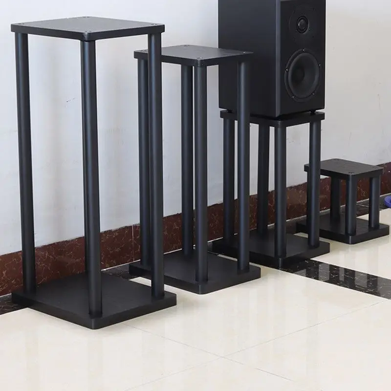 Heavy-Duty Speaker Stand Base  Adjustable Height Desk Floor Mount with Anti-Shock Spikes for Studio Monitors Hi-Fi Speakers