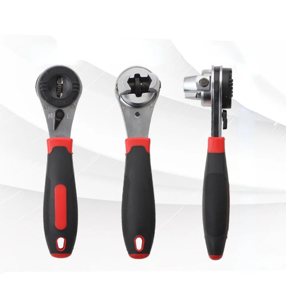 Imagem -06 - Chave de Catraca Ajustável Ferramenta Multifunções Aço Cromo Molibdênio Cabo Reto Universal 200 mm 622 mm