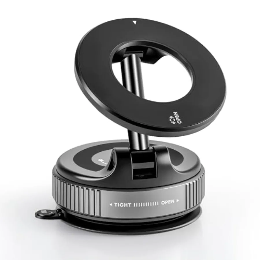 

Car Phone Holder Mount Magsafe [ Strongest Suction and Magnetic] Ultra Vacuum Suction Cup 360° Rotation Car Mount, Cell Phone H