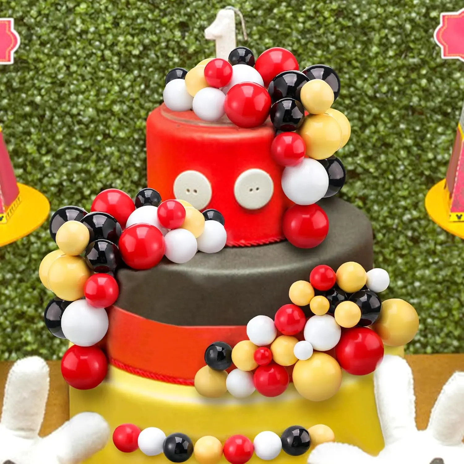 108-teilige Kugeln, Kuchendeckel, Luftballons, Cupcake-Topper, DIY-Luftballons, Cupcake-Topper für Hochzeit, Weihnachten, Jahrestag, Geburtstag – Detail 8