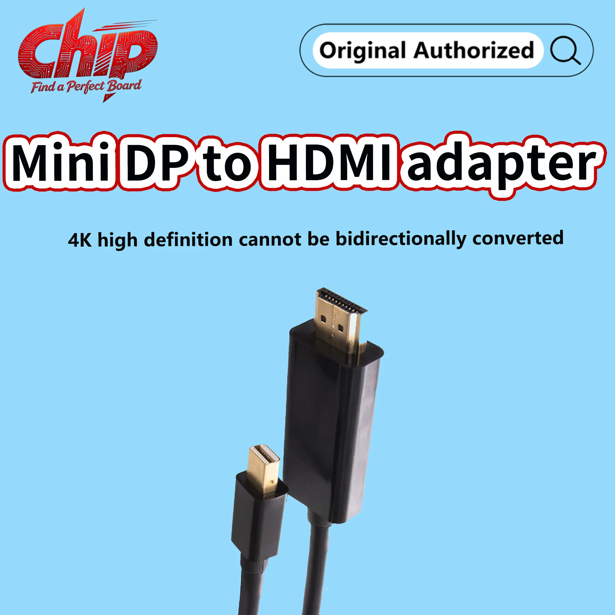 ALINX MiniDP to HDMI 4K High Definition Converter Display Port 1.8m