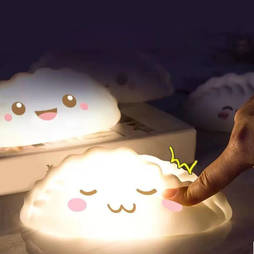 

LED Dumpling Light 1W Safe Material Sturdy Durable Small Bedside Home Light Decor Warm Decor Home Party Atmosphere