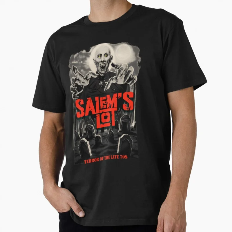 

Salem's Lot Cemetery 1204 Dark Monster Ghost Sacry Halloween Gift t shirt Vampire Graphic clothes men's All size S-6XL Tops