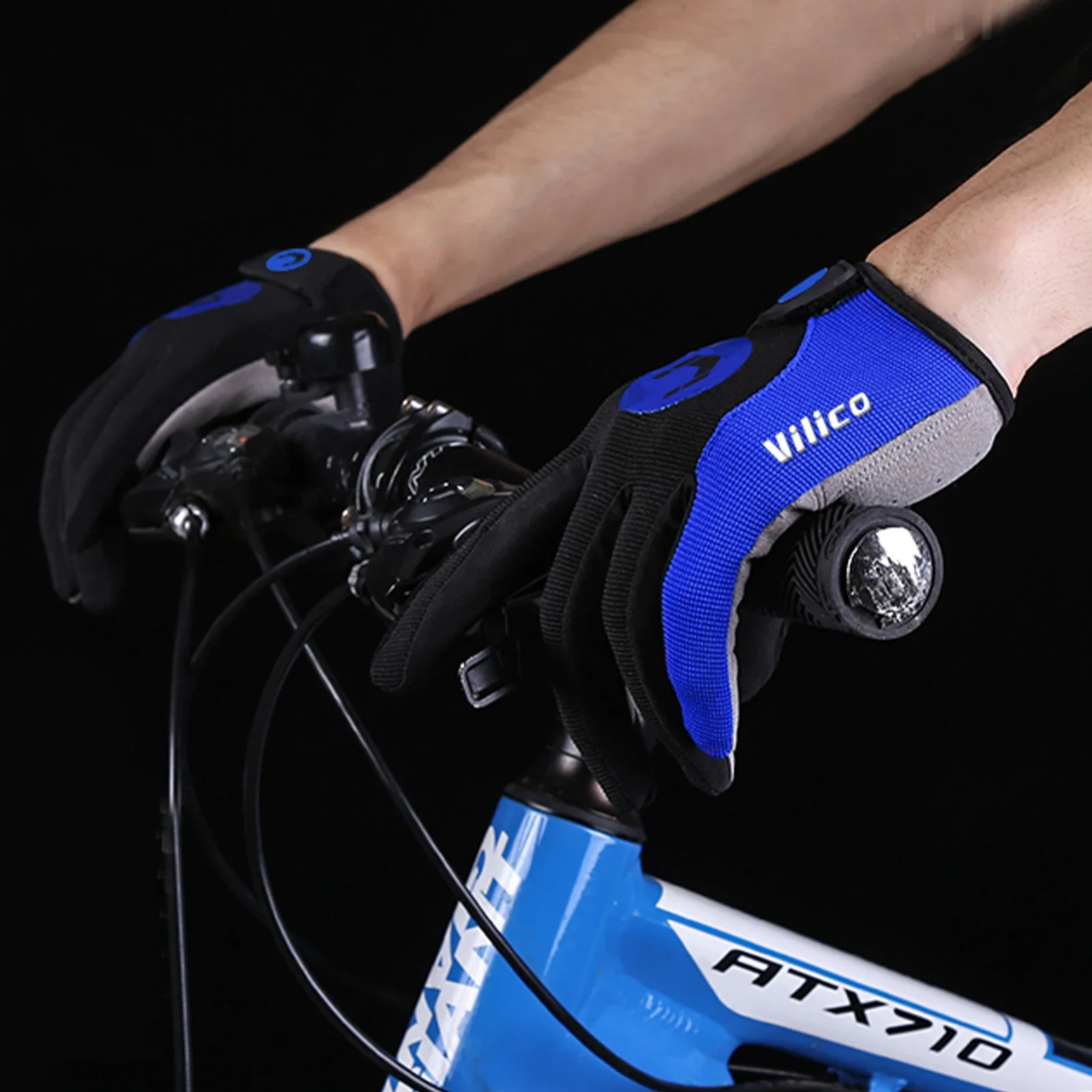 Cycling Glove Full Finger Bicycle Gloves Anti-skid MTB Bike Gloves Touch Screen Mittens Finger Protector Gloves For Cycling Moto