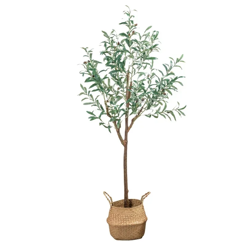 Interior Decor Artificial Olive Tree Home Decor Ornamental Plants Indoor Office Potted Plants  Large Olive Tree