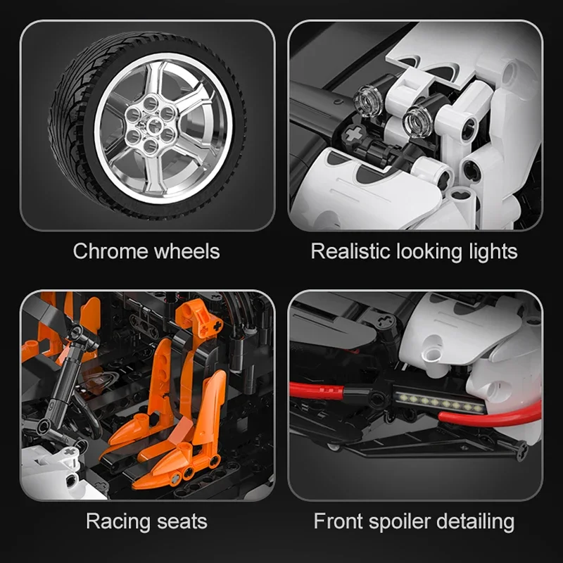 Cada MOC Technische 1812 Stuks RC Racewagen Super Auto Bouwstenen Stad Afstandsbediening Sportvoertuig Bricks Speelgoed voor Kinderen geschenken