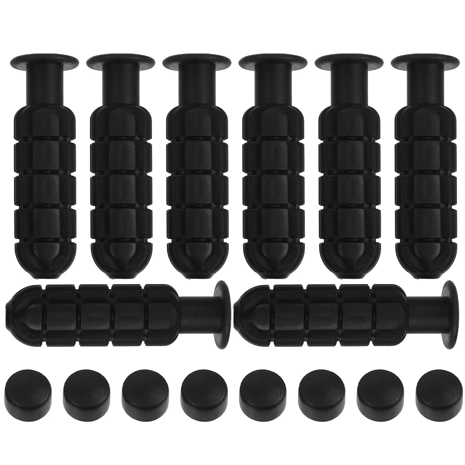 

8 PCS Children's Football Table Accessories Machine Grip 950X250X250CM Nonskid Handles Foosball Grips Black