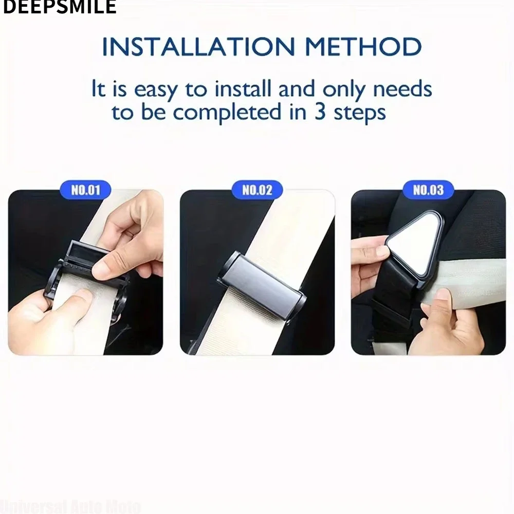 Car Child Safety Belt Adjuster, Anti‑Neck‑Strangling Limiter, Adjustable Fastener to Restrain Excessive Movement