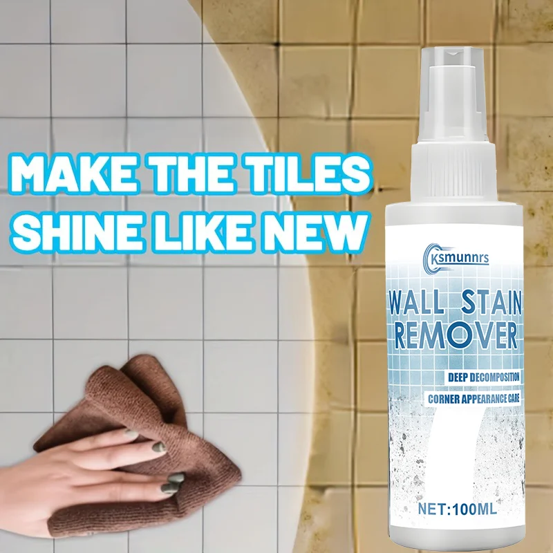 100ml Powerful Bathroom Polish & Renovator, Metal PolisherSuitable for Showers, Bathtubs, Toilets, Sinks and FloorsQuick Renovat