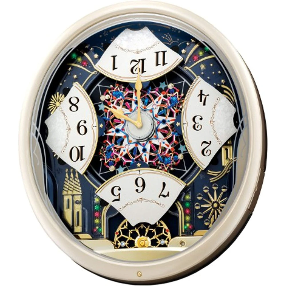 Melodies in Motion Wall Clock, Starry Night