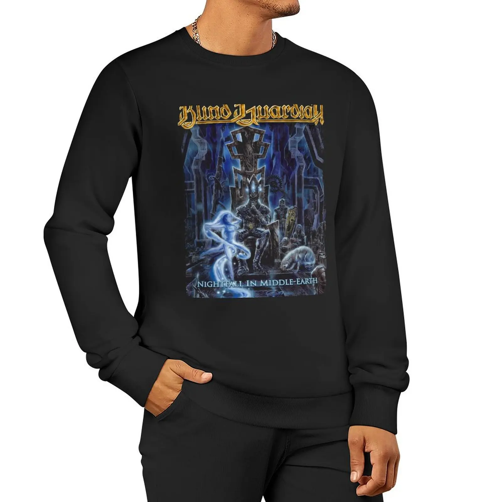 Blind Guardian - Nightfall in Middle Earth Sweatshirt korean autumn clothes men's winter sweater mens clothes anime sweatshirt