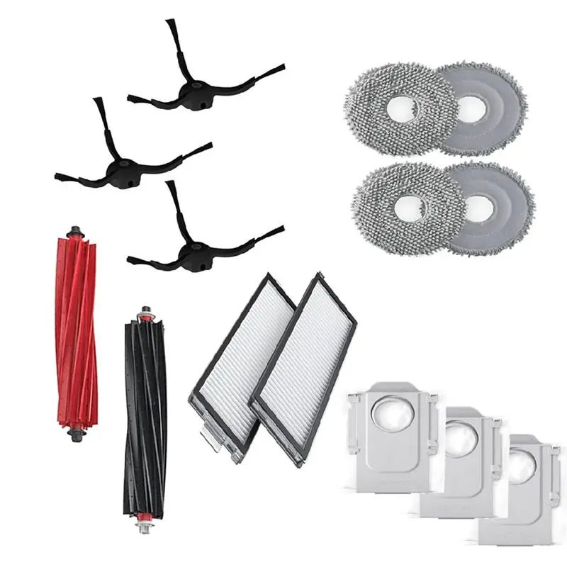 ABCA-For Roborock Qrevo Master Mop Cloths Dust Bag Spare Part Vacuum Cleaner Replacement Parts