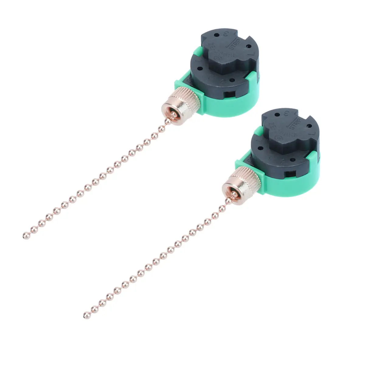 

2Pcs 3 Speeds Adjustable Ceiling Fan Pull Chain Switch Control for Wall Floor Table Bedside Lamps Light Lamp Replacement Pull