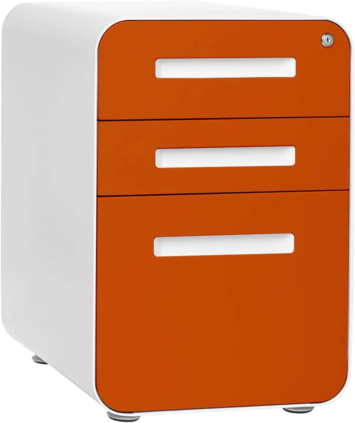 

Stockpile 3 Drawer File Cabinet with Lock Under Office Desk Metal Filing Cabinet Legal/Letter File Folders Wheels