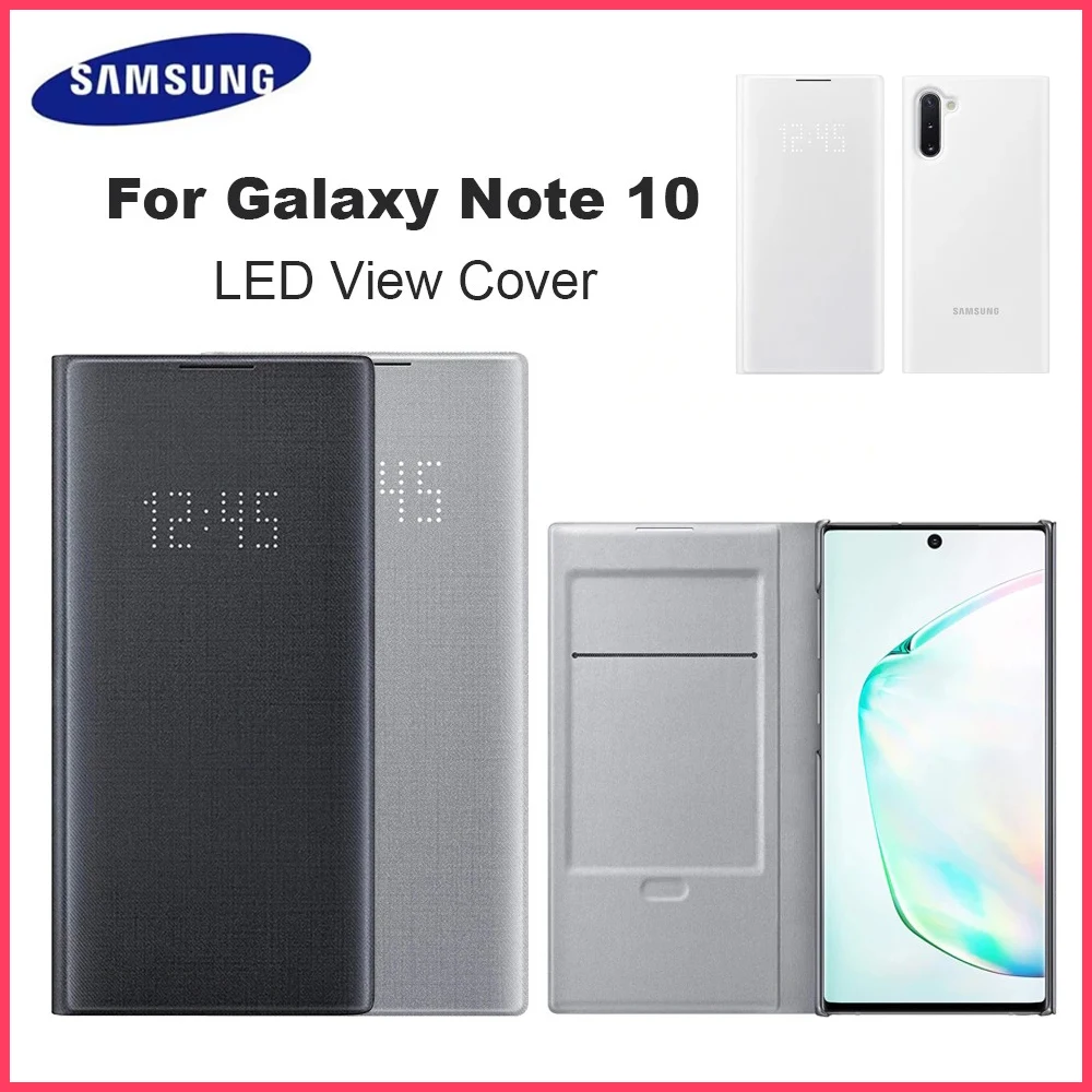 

Original Samsung LED View Phone Case for Samsung Galaxy Note 10 Note10 5G Wallet Case With Phone Pocket