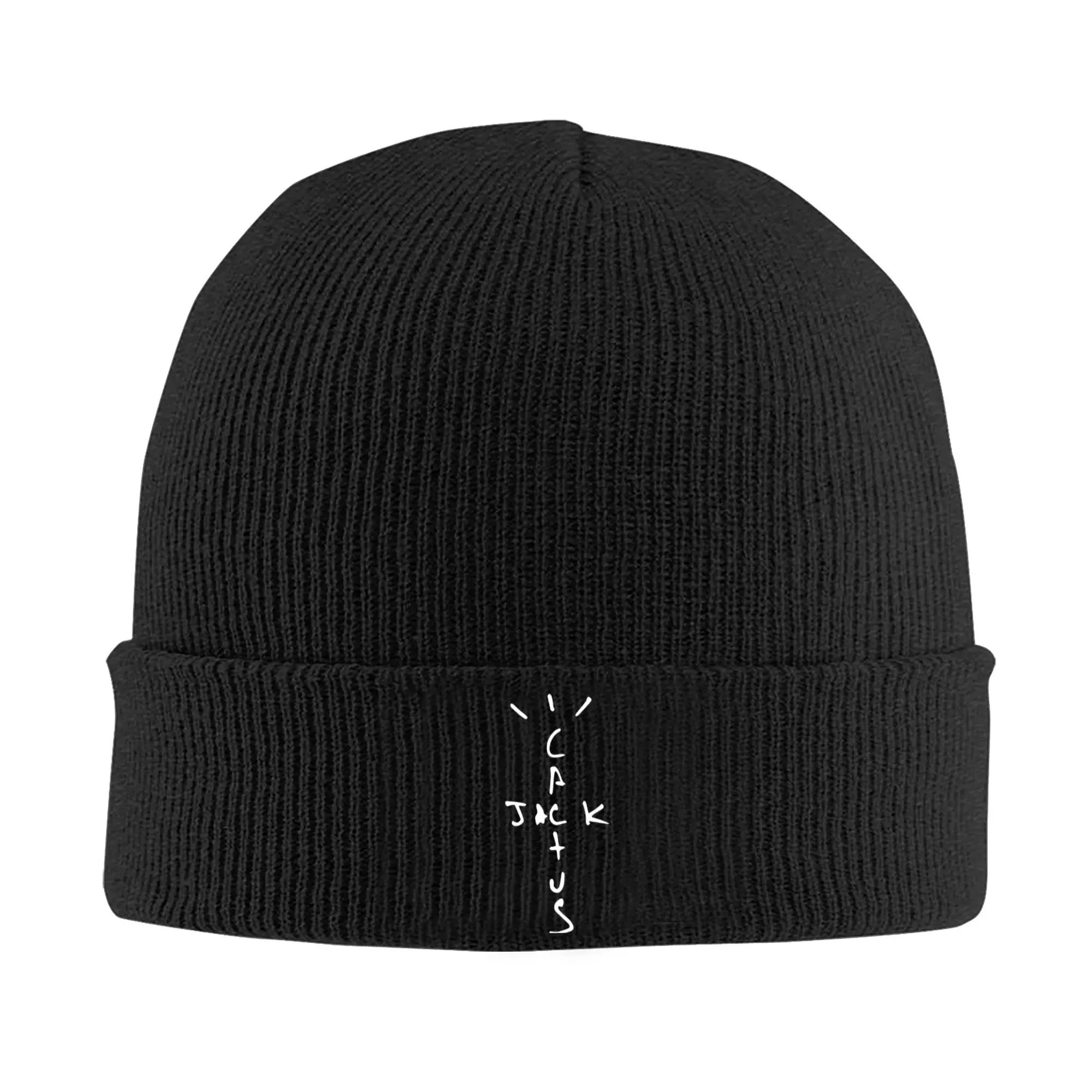 Best Logos Jack Cactus Travis Scotts Knitted Hat Beanie Autumn Winter Hat Warm Acrylic  Color  Cap Men Women Gift