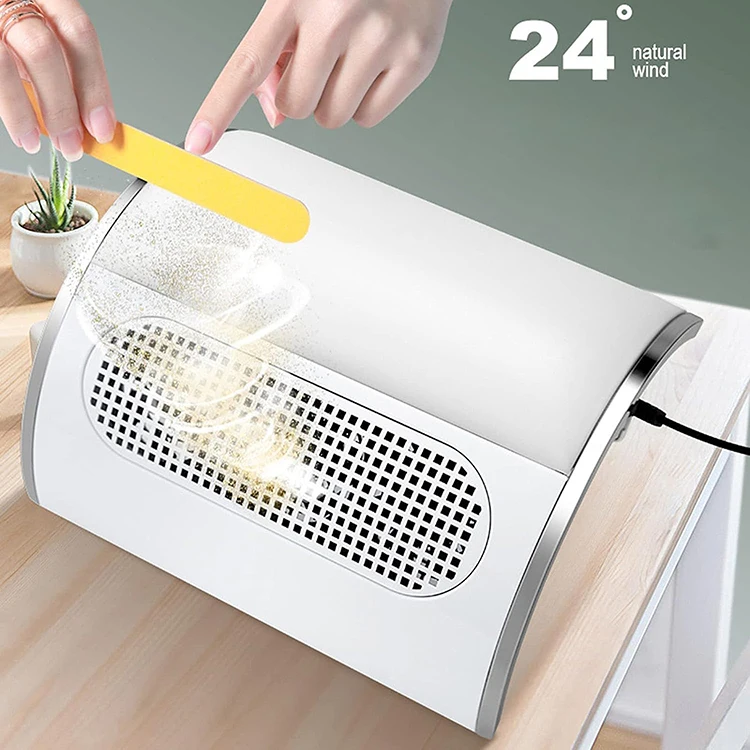 Three Fan Nail Cleaner Desktop 40W High Power Low Noise Professional Grade Suitable for Salons and Homes