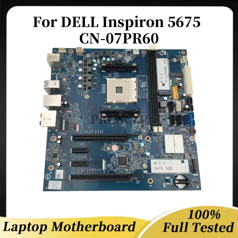 

CN-07PR60 для Dell Inspiron 5675, материнская плата 7PR60 07PR60 DDR4, материнская плата, 100% протестирована, полностью работает