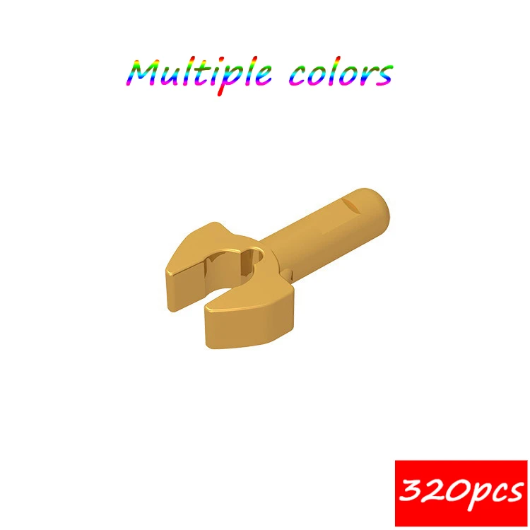 MOC 320PCS 48729 Bar  With Clip Building Blocks Kit Mechanical Claw Edges Particle Idea Educational Toys Children Birthday Gift
