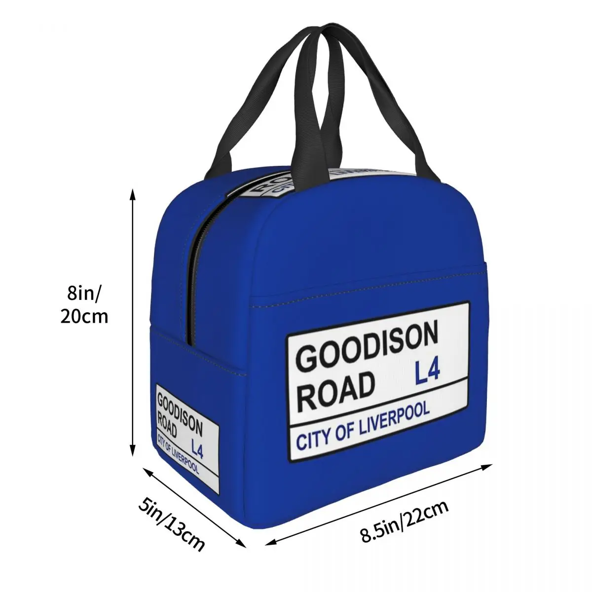 Everton Football Team Goodison Road Street Sign Lunch Bags Insulated Bento Box Lunch Tote Picnic Bags Cooler Thermal Bag