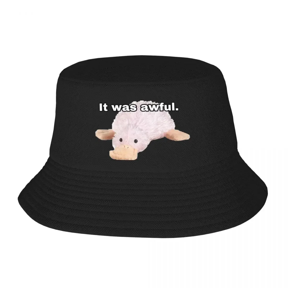 Webkinz waddles googles it was awful meme Bucket Hat Trucker Hat Big Size Hat  Bobble Luxury Woman Men's