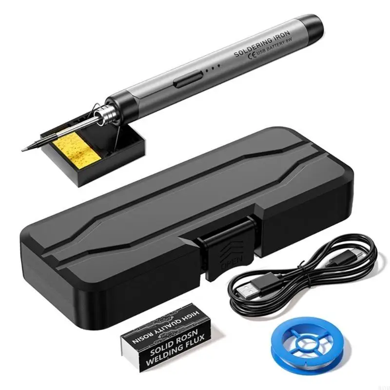 

Fast Heating Miniature Soldering Iron, USB Charging Portable With Adjustable Temperature For Electronics Circuit Board M4YD