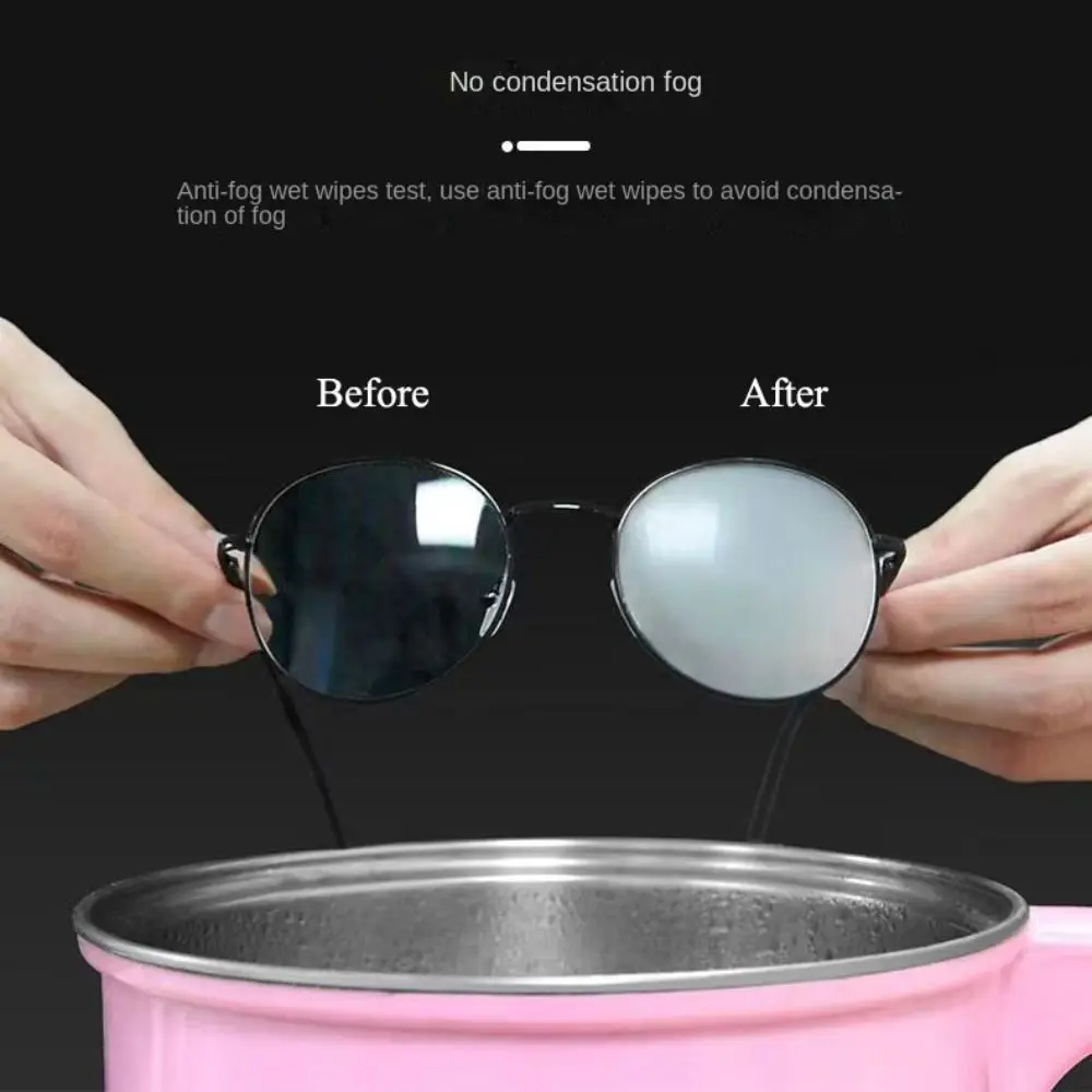 100PCS Quick Drying Eyeglass Cleaning Pads Traceless Disposable Lens Cleaning Cloth Remove Oil Dust Removal