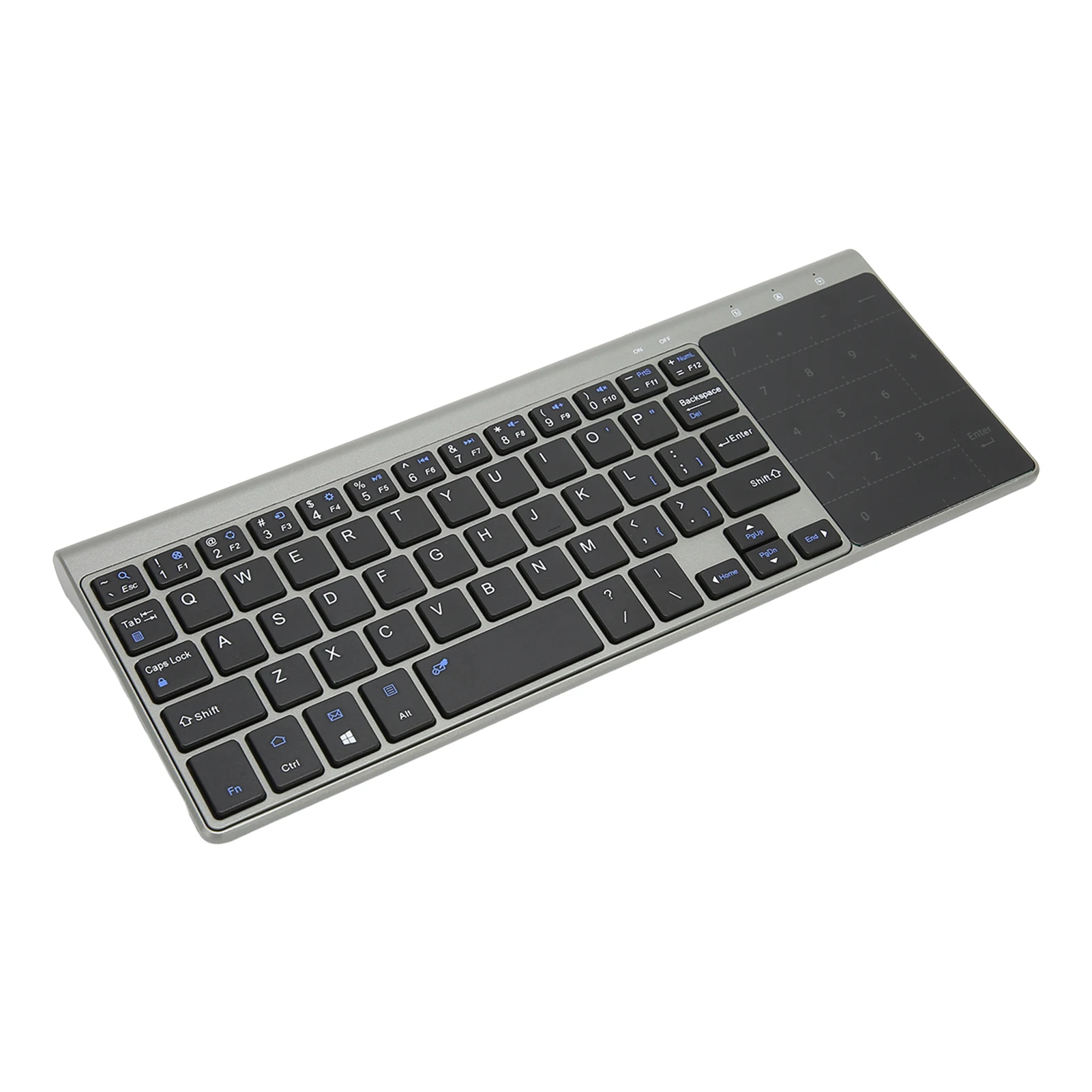 2.4G Wireless Keyboard Smart Power Saving Wireless Keyboard Touchpad 2 in 1 Sensitive Touchpad for Laptop Computer Android IOS