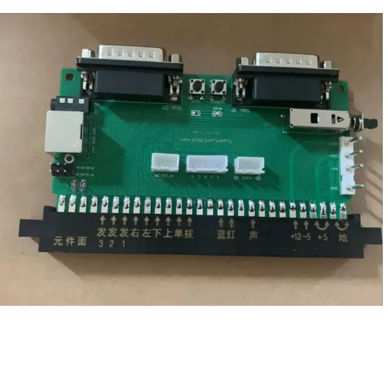 

Supergun 28Pin CBOX JAMMA To DB 15PIN джойстик для видеоаркадных игр джойстик преобразователь платы CBOX конвертер SCART или аудио выход
