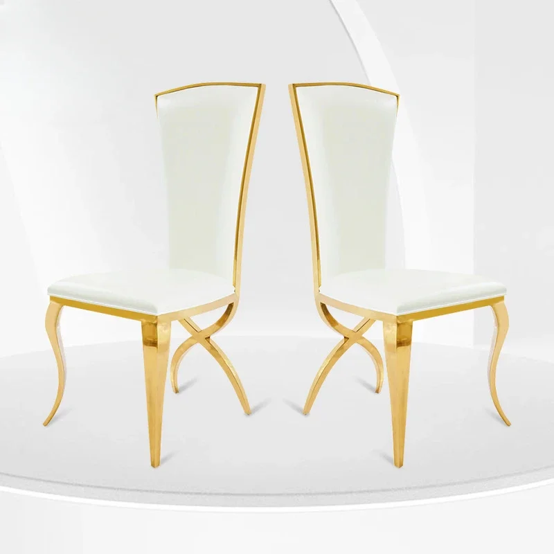 

Stainless steel dining chairs, luxurious banquet and wedding chairs, hotel and restaurant dining chairs