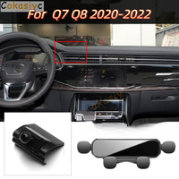 Car Mobile Phone Holder For Audi Q7 Q8 4M 2016-2022 Gravity Navigation Bracket Mute Not Block Air Vent Mounts Accessories