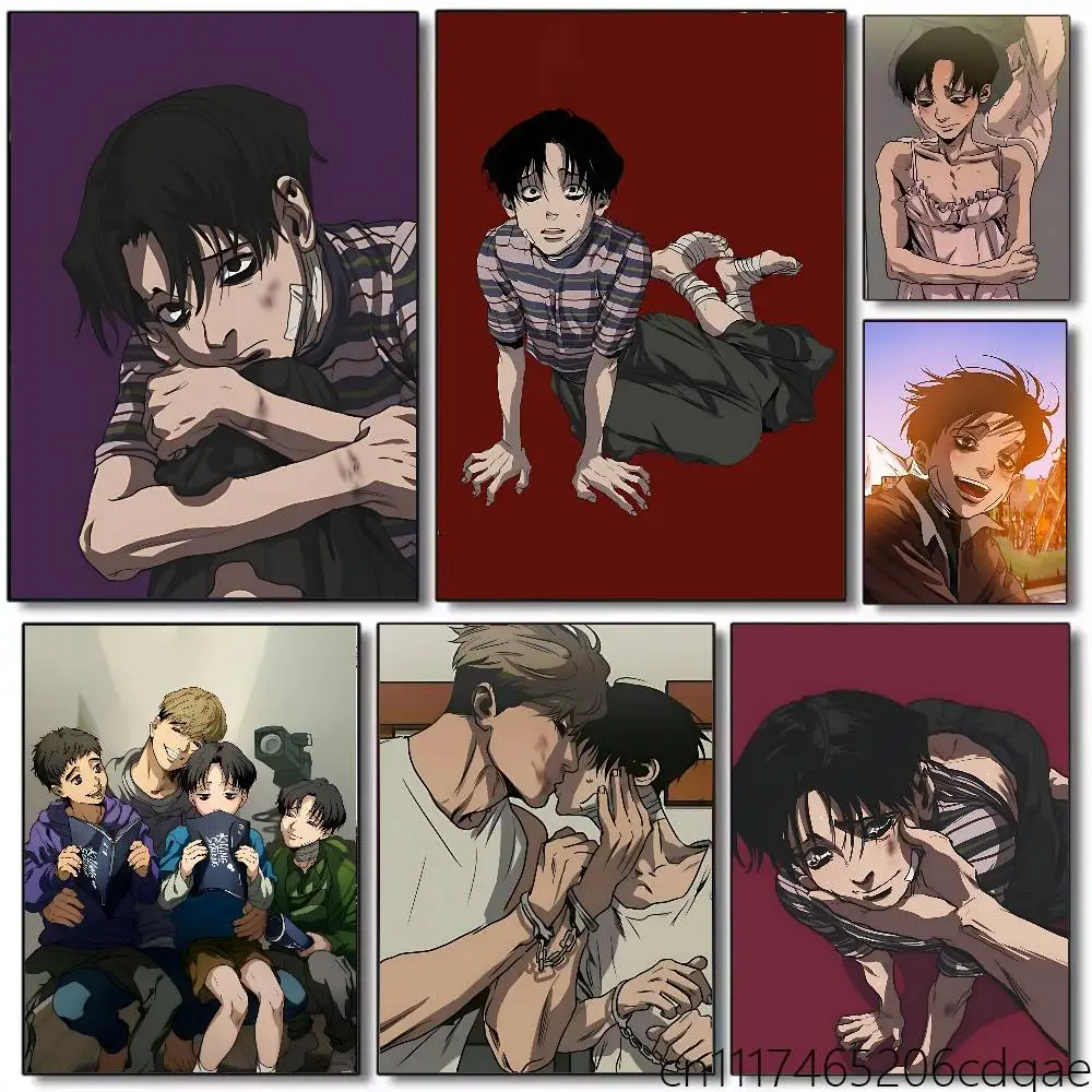 For Killing Stalking Yoonbum Poster Art Print Anime Style Home Decor Ideal Gift Perfect Room Decor