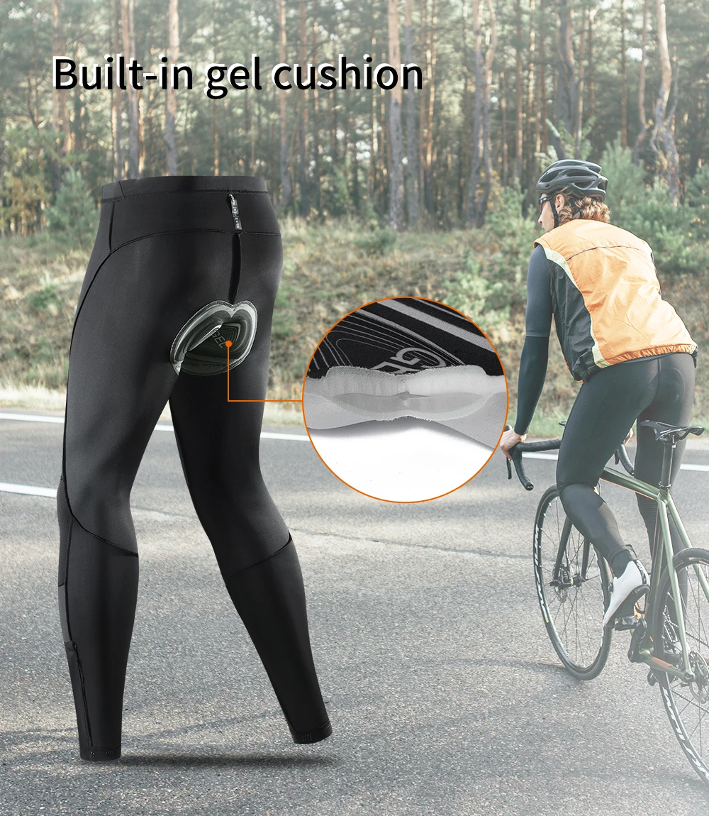 WOSAWE Lichte comfortabele fietsbroek Heren Lente Zomer Ademende hoge elasticiteit Sportbroek Reflecterende broek