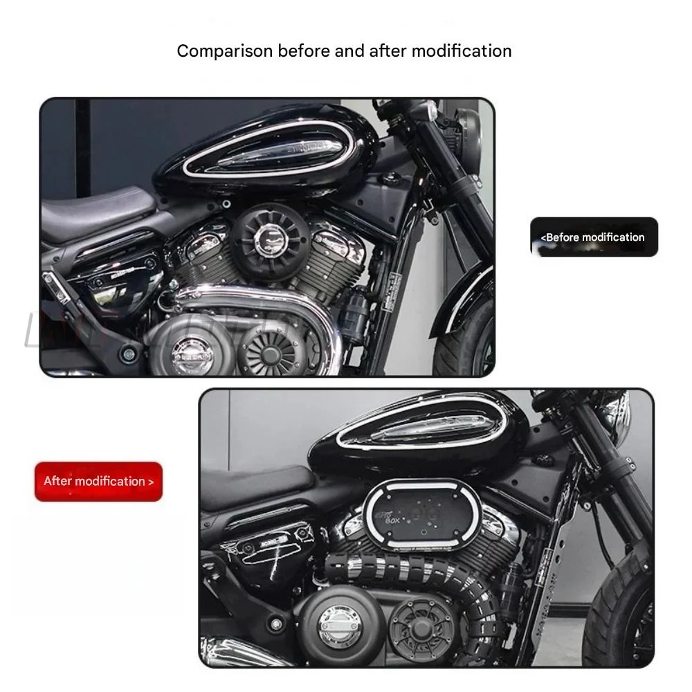 Fit For HYOSUNG GV300S Modified Oval Transparent Air Filter Cover Air Intake Filter Decor Accessories
