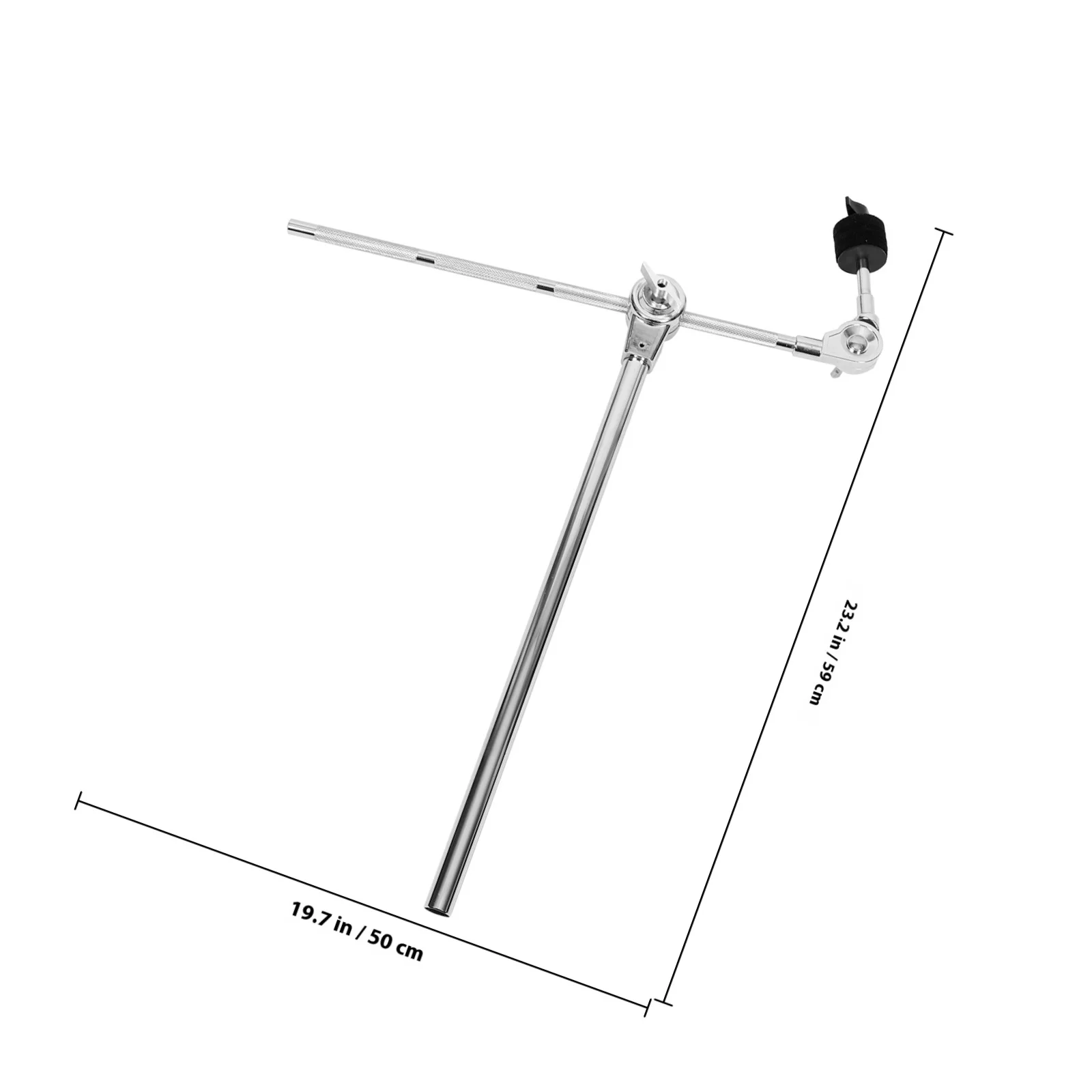Soporte de brazo de pluma ajustable, soporte de brazo de platillo de Metal corto para juego de batería, accesorio de platillo, piezas de tambor de extensión