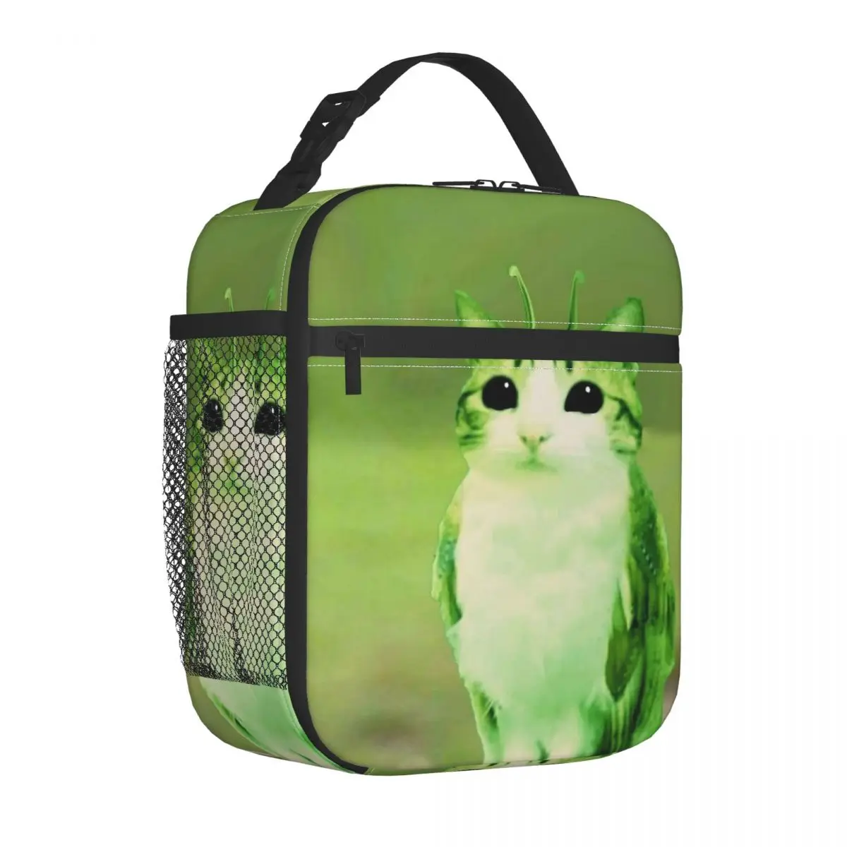 

Термосумки для обедов с изображением совы, кошки, мема «Meowl Alien», «Brainrot» — портативные контейнеры для еды, термобоксы для школы и офиса