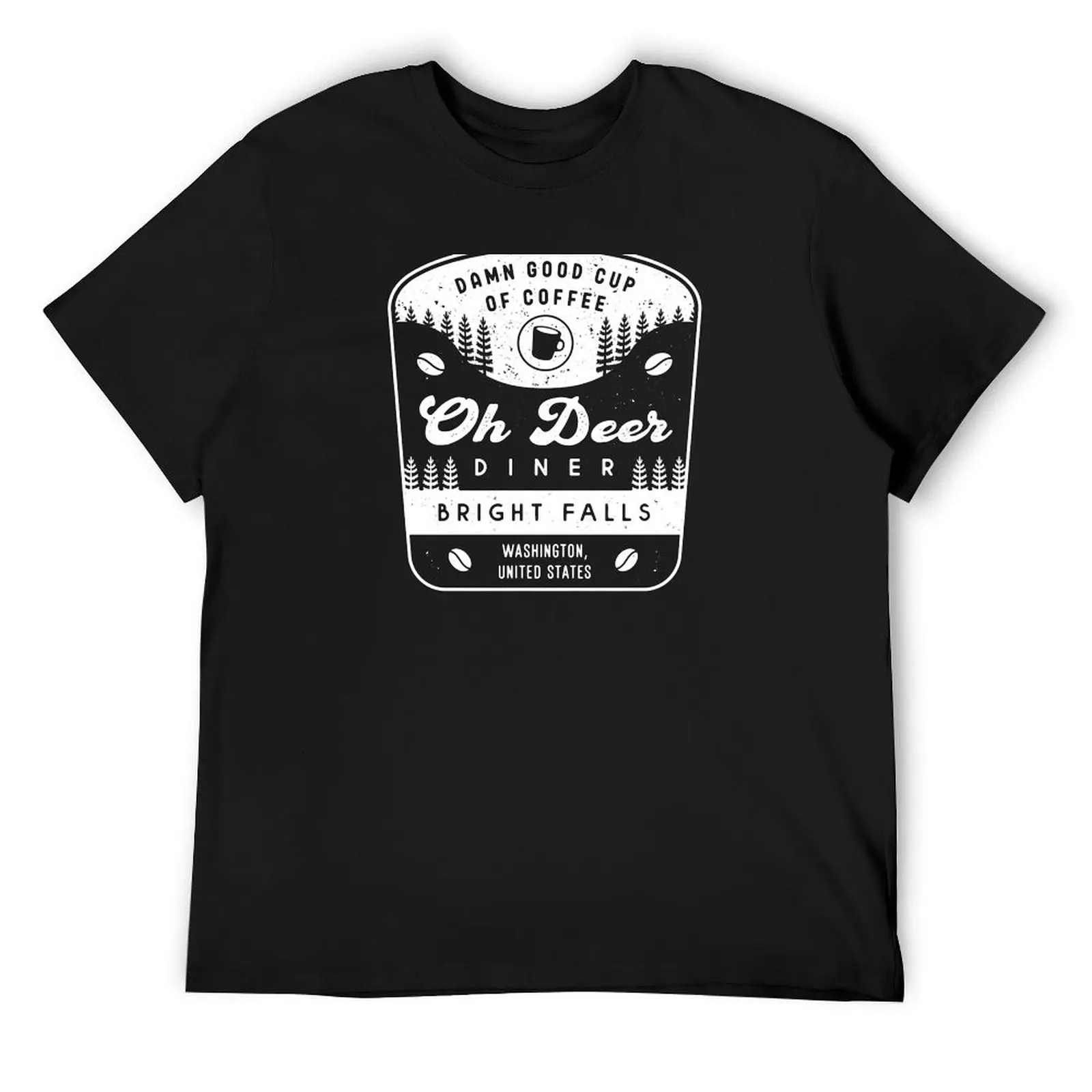 Oh Deer Diner Crest T-Shirt heavyweights summer top essential t shirt new gifts and t-shirts mens graphic t-shirts anime