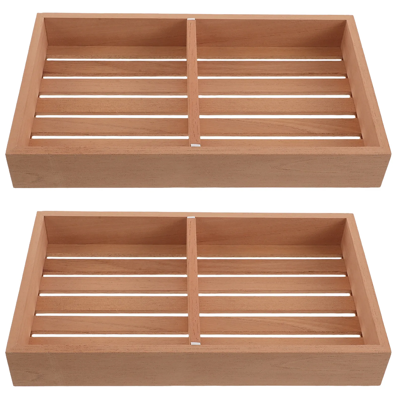 2 Pcs Cigar Hydration Tray Humidor Insert Organization Cooler with Divider Accessories
