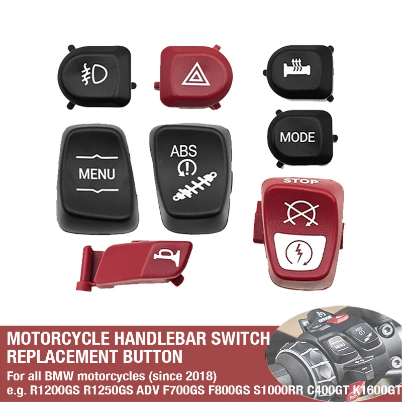 

for BMW R1200GS R1250GS ADV 700GS F800GS S1000RR C400GT K1600GT Motorcycle Handlebar Switch Button Replacement Button Left Right