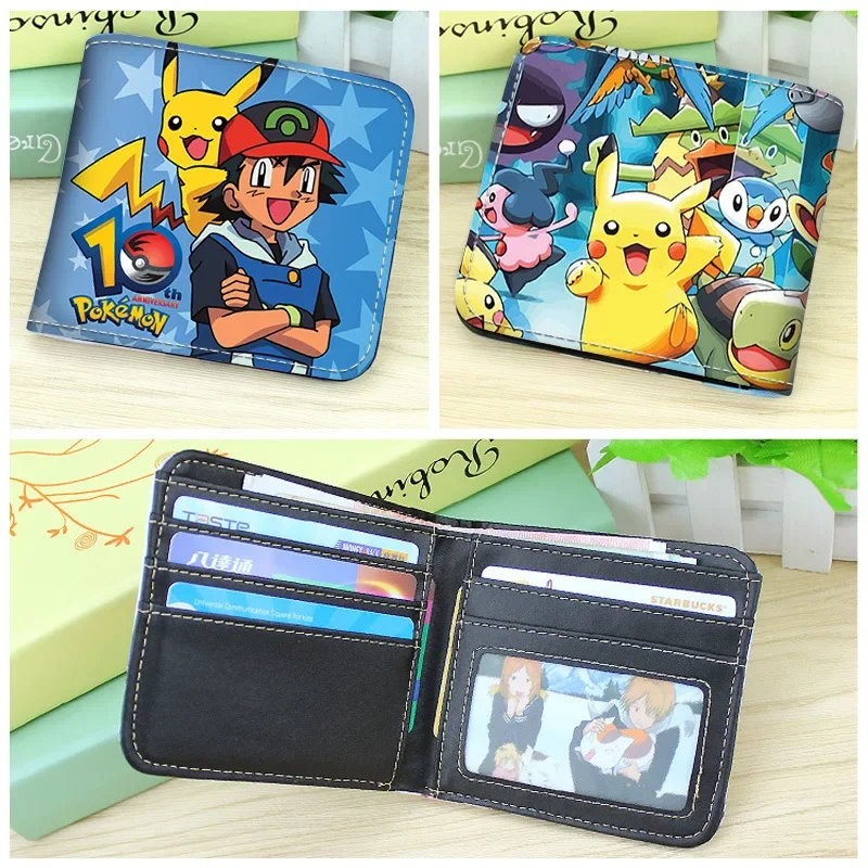 MINISO  Pok é mon Pikachu Pattern Printed Wallet, Women's and Men's Zero Wallet, Colorful Wallet