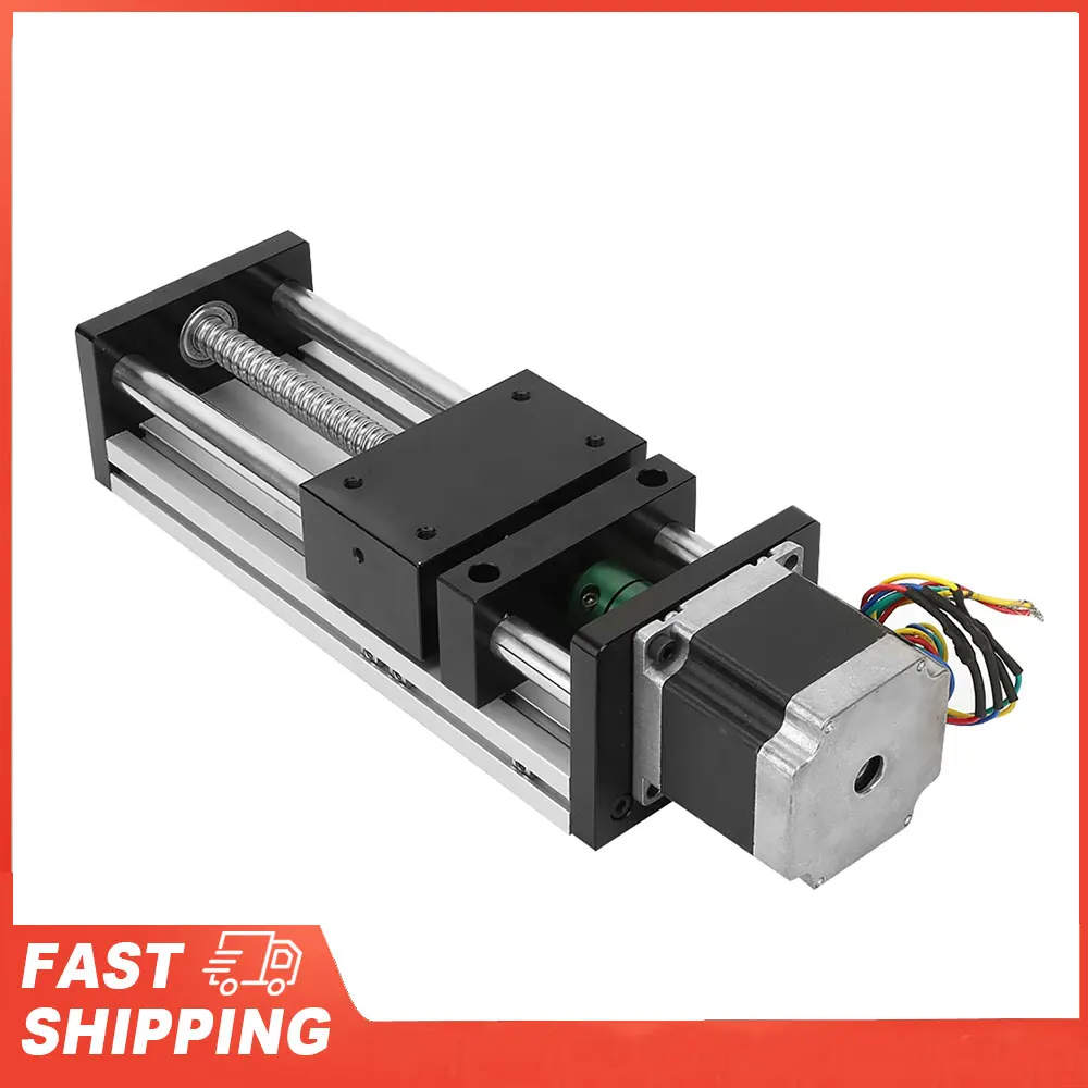 

400mm Effective Travel Rail Sliding Table with Nema23 57 Stepper Motor Linear Motion Nema23 Stepper Motor Motion System