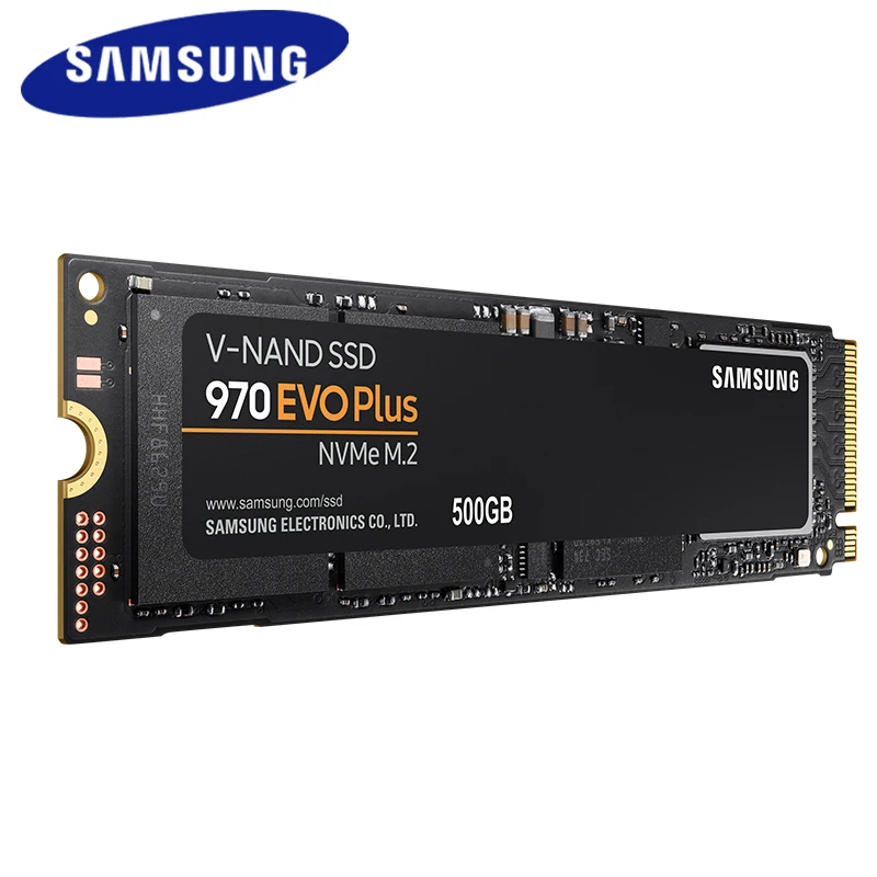 100%SAMSUNG SSD M.2 2T 1TB 500GB 250GB 970 EVO Plus NVMe Internal Solid State Drive Hard Disk 2280 TLC PCIe Gen 3.0 x 4,NVMe 1.3