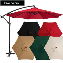 Umbrella Replacement Canopy 2m/3m 6 Ribs Patio Umbrella Cloth UV30+ Protective Waterproof Parasol Cover for Outdoor Beach Garden