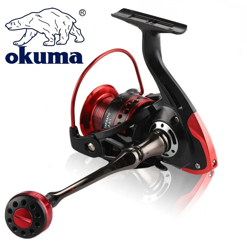 okuma-Spinning reel, All metalultra light fishing reel，fishing tool，LKS2000-7000speedratio5：2：1，Maximum braking force18KG