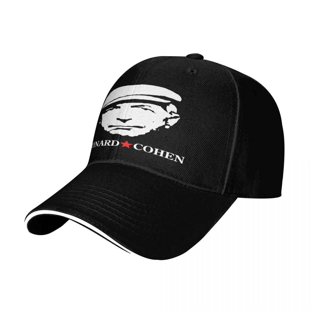 Leonard Cohen Tribute Singer Songwriter Cap Men Men's Hats Custom Logo Caps For Men Summer 2025 Man Hat Baseball Cap