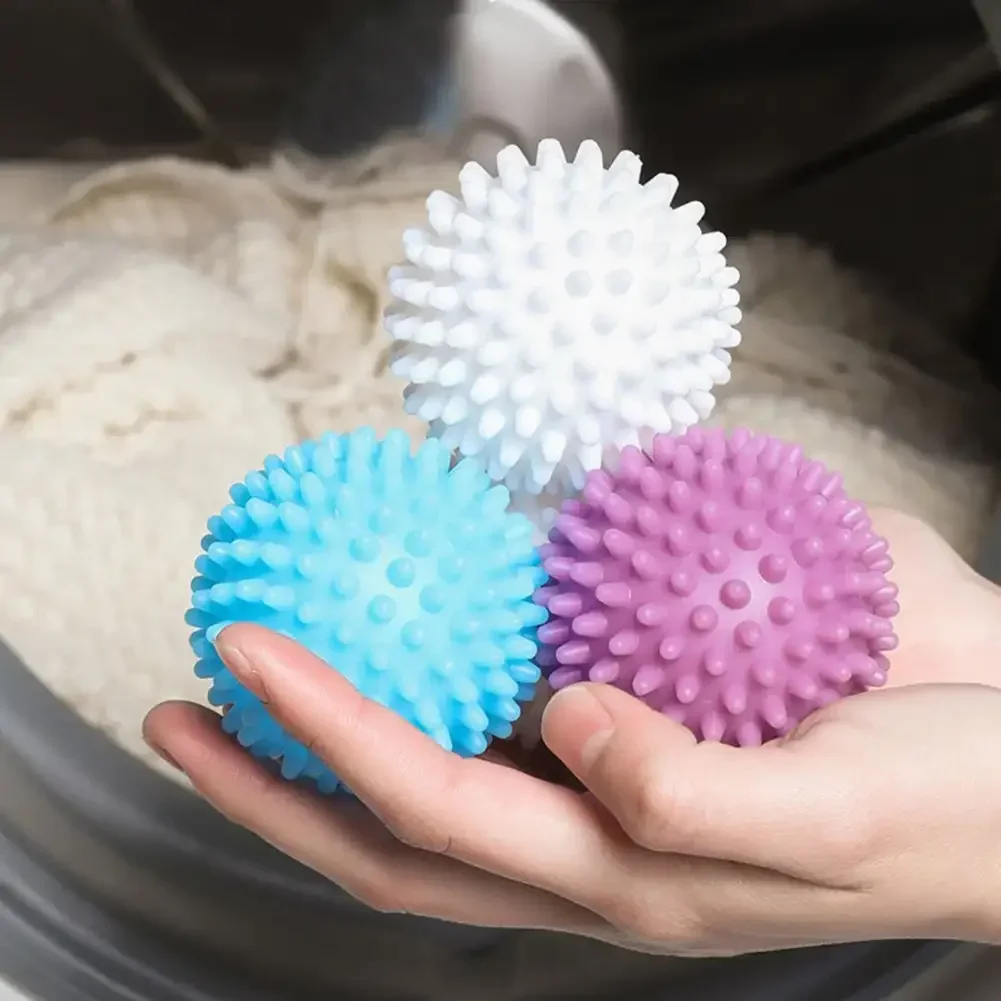 1/3pc PVC-Trockner Ball wieder verwendbare Wäsche kugel Waschmaschine Trocknen Stoff Weichspüler Ball für zu Hause Kleidung Reinigungs werkzeug Zubehör