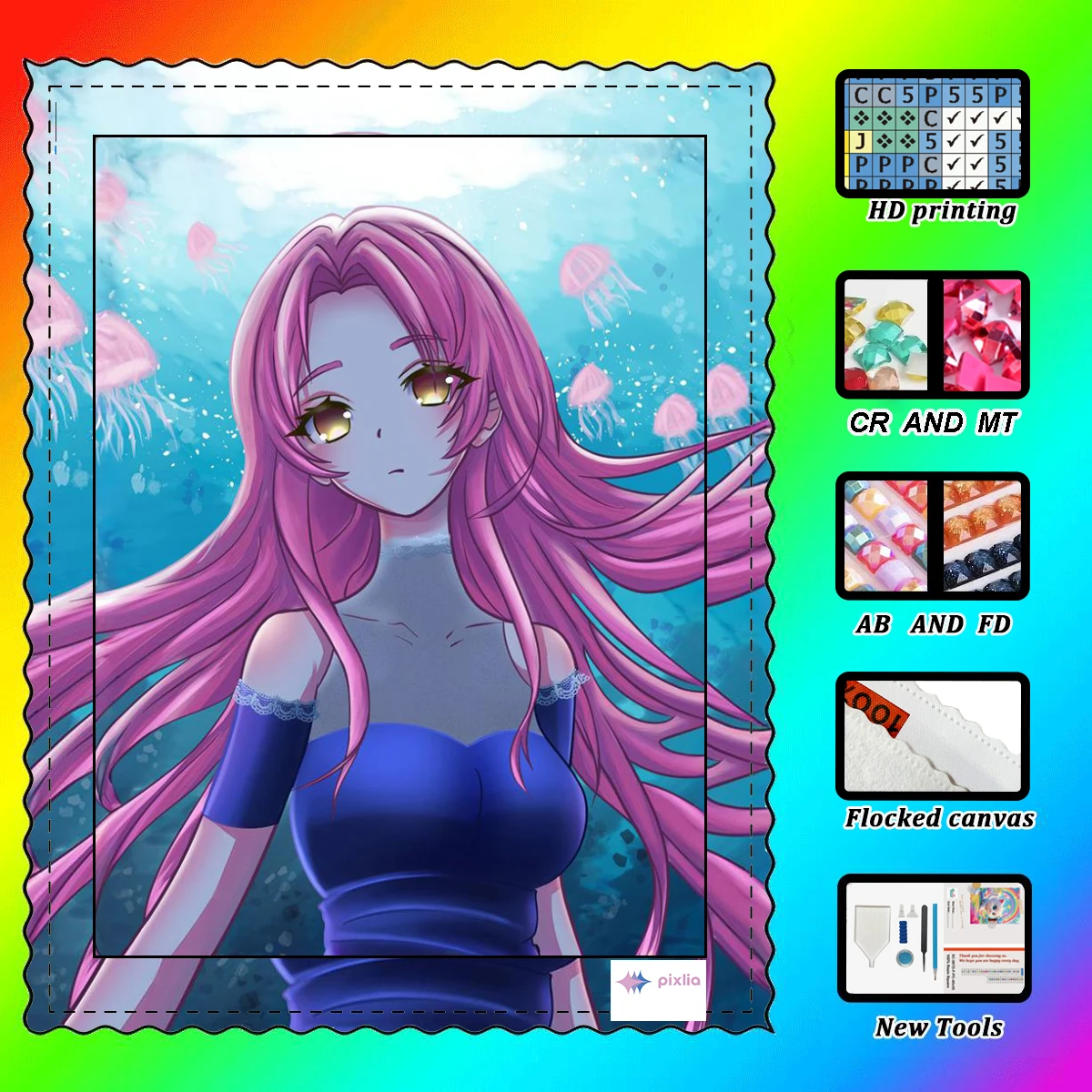 

【Andreea ArtTime】Anemone Rhinestone MT AB Rhinestone FD Rhinestone Perfect Resin Diamond