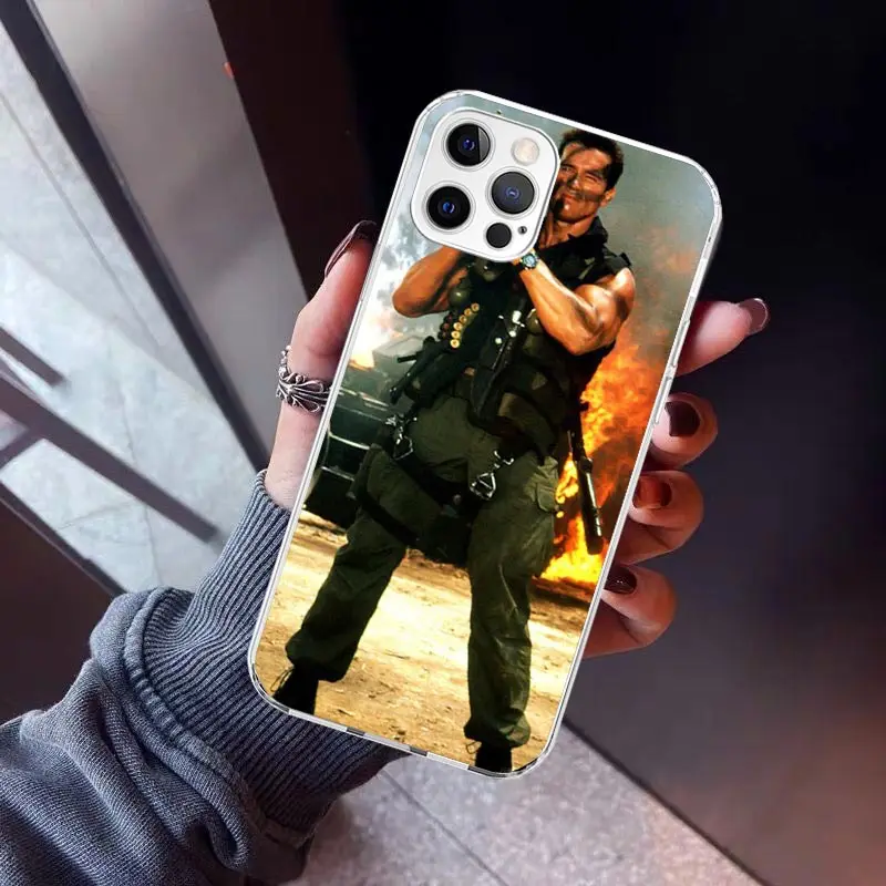 Arnold Schwarzenegger Terminator Phone Case for Apple iPhone 16 15 14 Plus 13 12 Mini 11 Pro Max X XR XS 7 + 7G 8G SE 2020 Soft