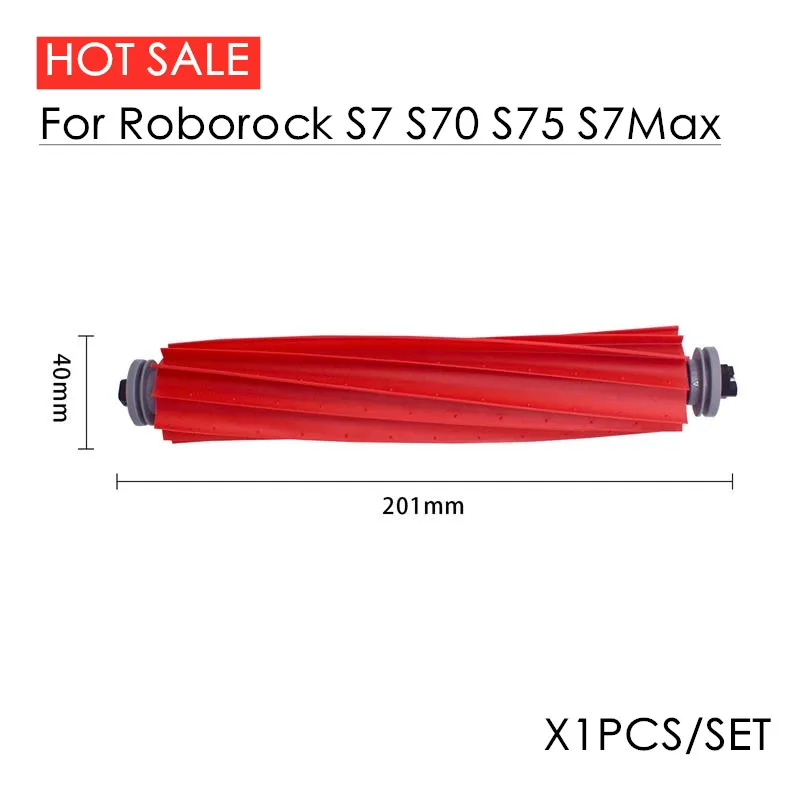 For Roborock S7 S7Max S7maxv S70 S75 T7S S7PLUS Removable Soft Main Brush Roborock Accessories T7S Soft Main Brush