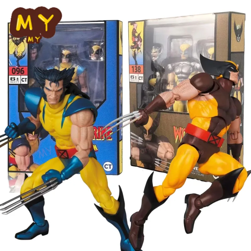 CT Toys Mafex 96 Wolverine Figure Mafex 138 Brown Comic X-Men Action Figure Shf Anime Figurine Ko Model Collection Toy Gifts